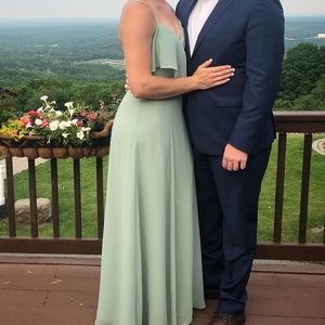 Amsale Arabella Chiffon Bridesmaid’s Dress - Sage